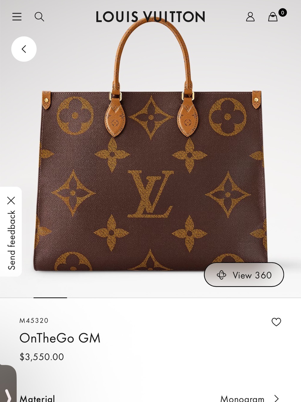 Louis Vuitton Monogram OnTheGo GM Tote - Brown/Gold